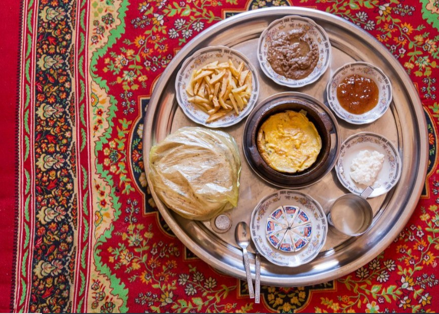 Breakfast in Green Village in Cairo