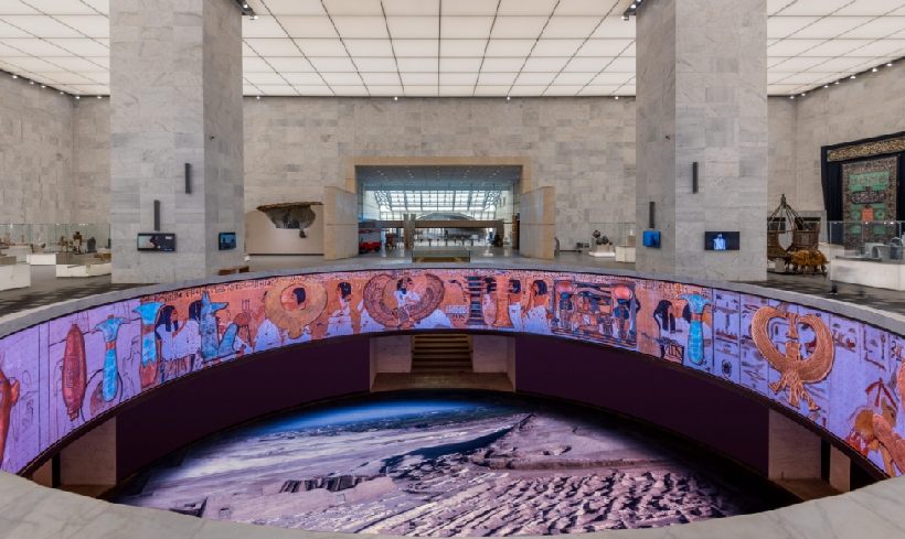 A trip to the Egyptian Civilization Museum in Cairo A trip to the museum of Egyptian Civilization in Cairo