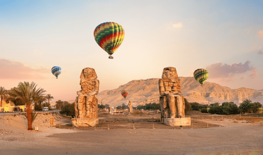 Escursione mongolfiera sul Nilo e Templi Luxor Escursione mongolfiera sul Nilo e Templi Luxor