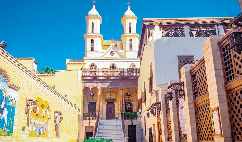 The hanging church on Babilion Fortress towers